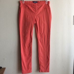 Old Navy Orange Jeggings Pants Girls sz XL (14)